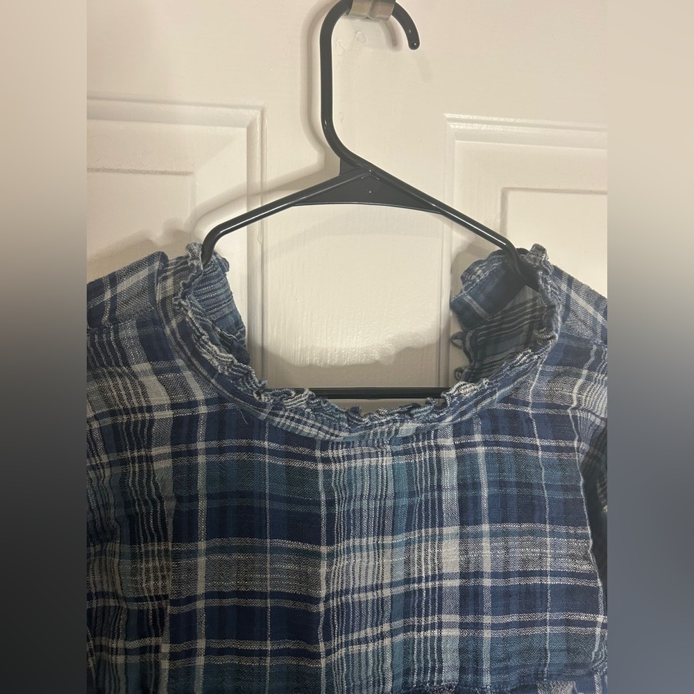 Pilcro Button-Up Shirt Womens XL Blue Stripe Colorful Long Sleeve (0277) - Picture 7 of 8
